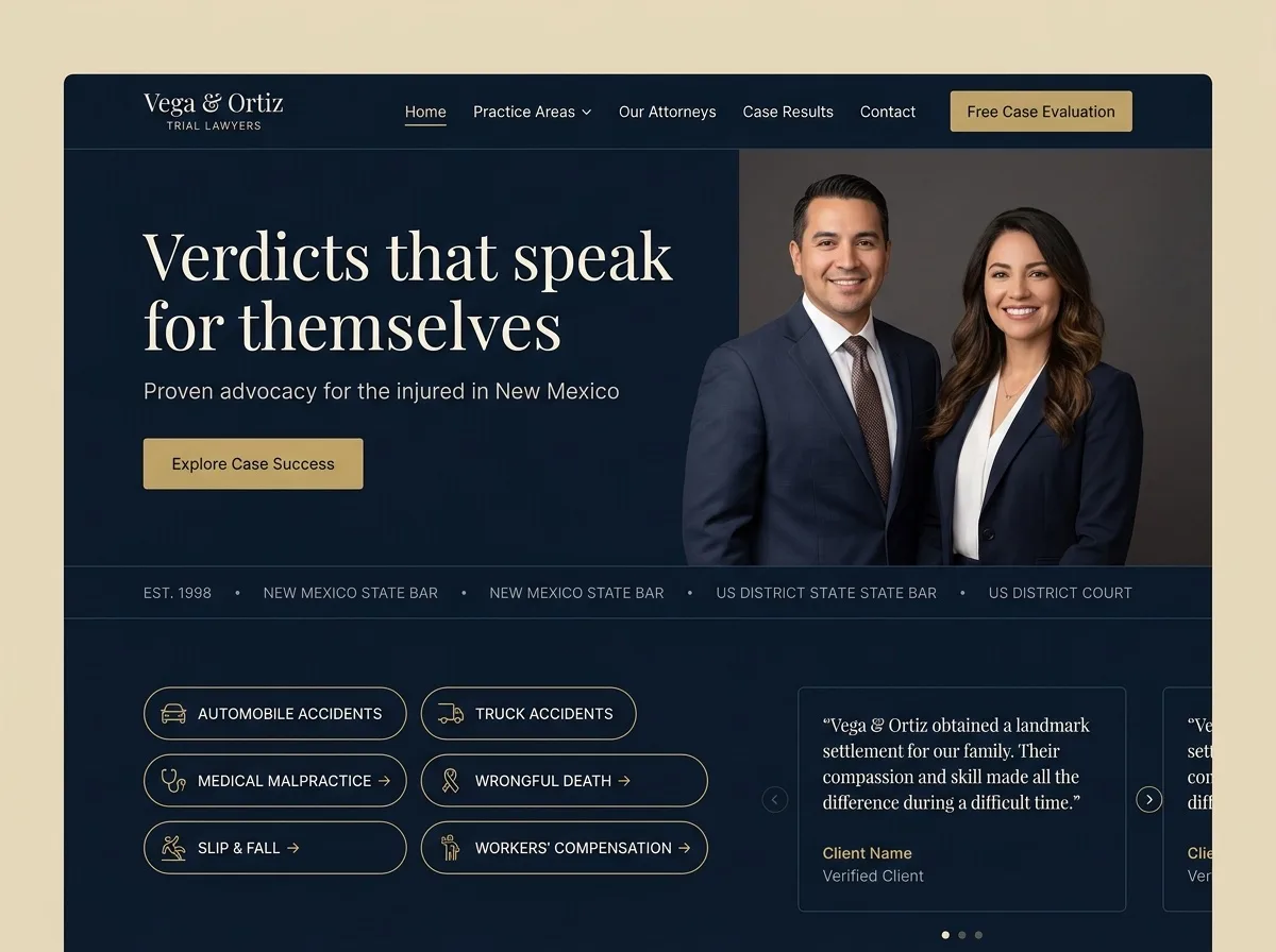 Counsel Navy — law firm website design