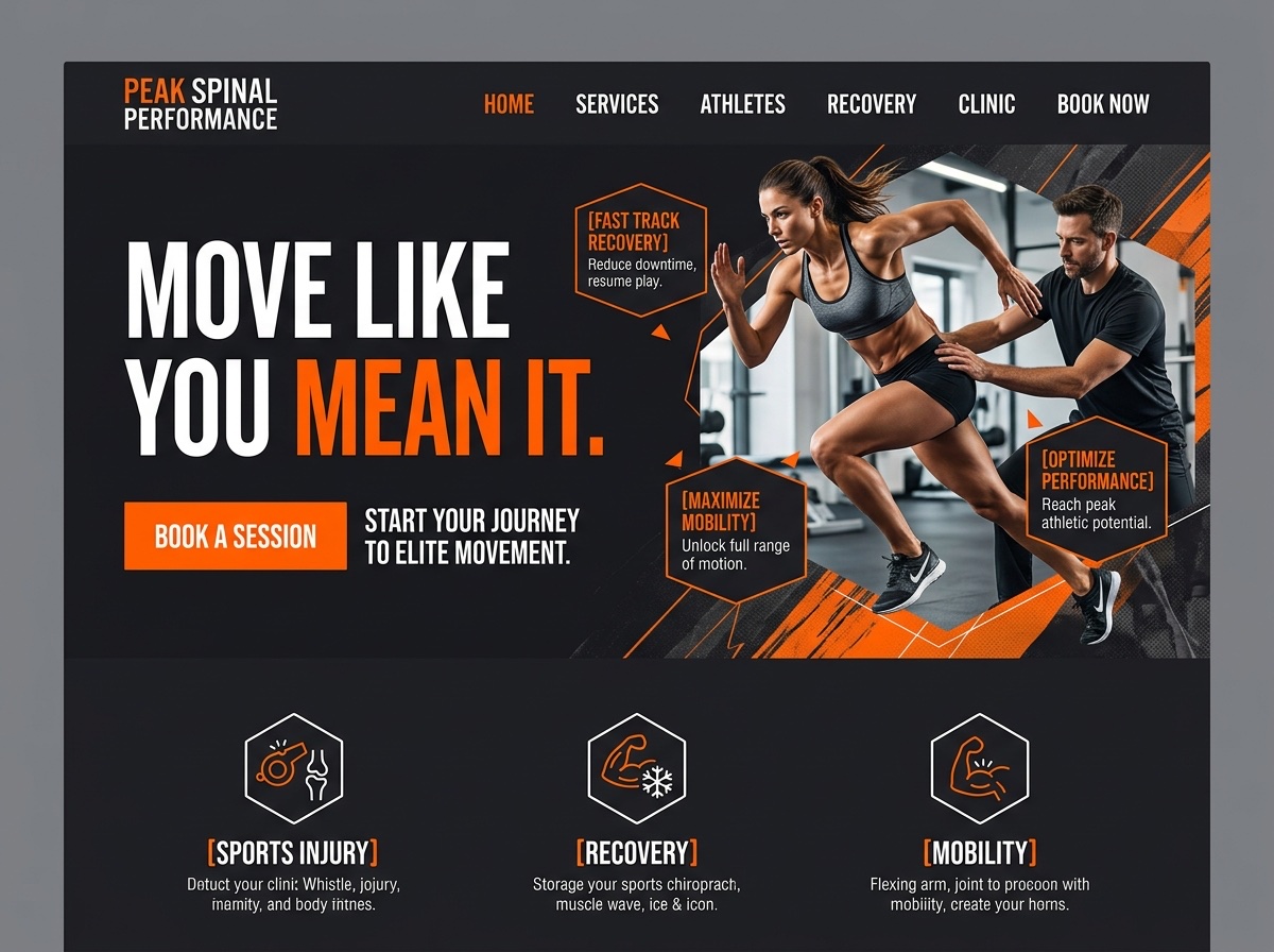 Peak Performance — Chiropractors website design
