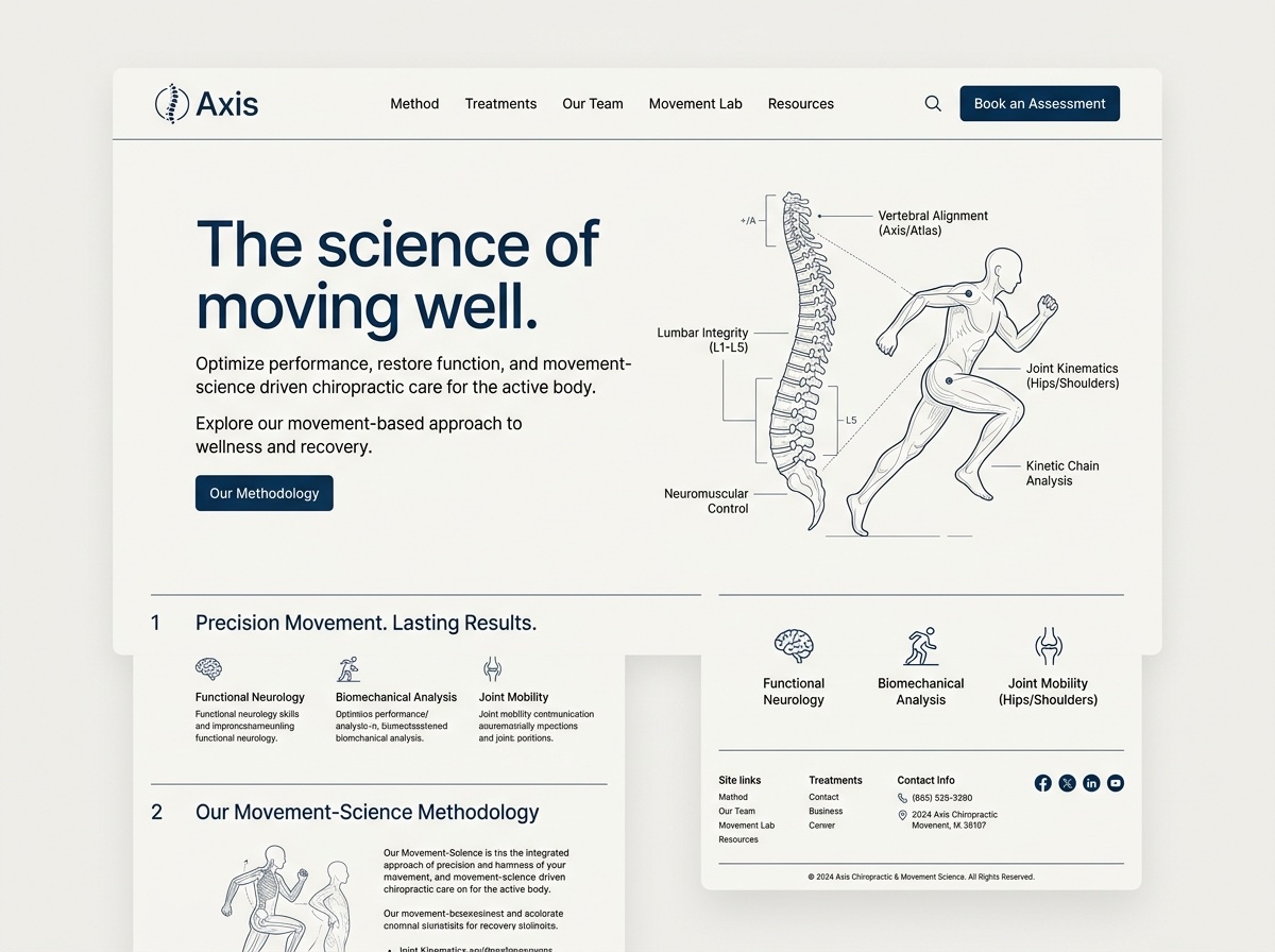 Axis — Chiropractors website design