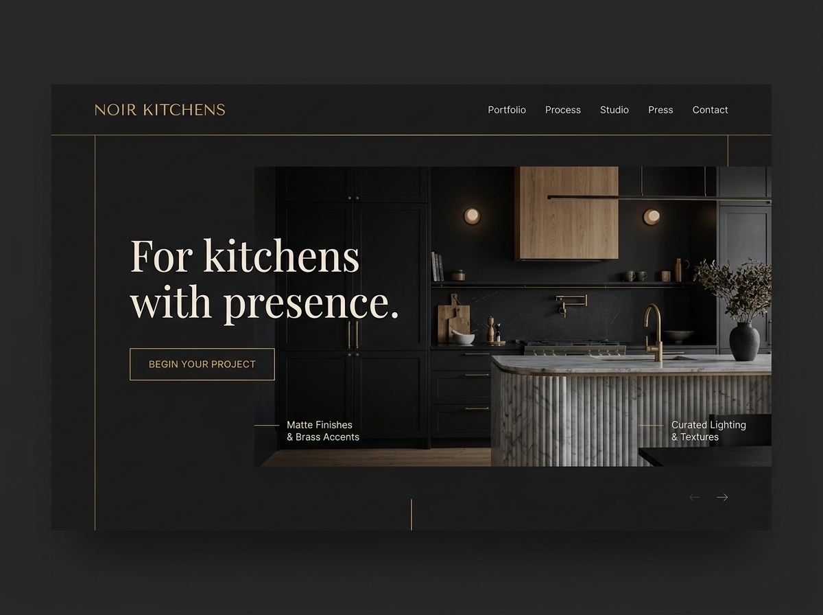 Noir Kitchens — Kitchen Remodelers website design