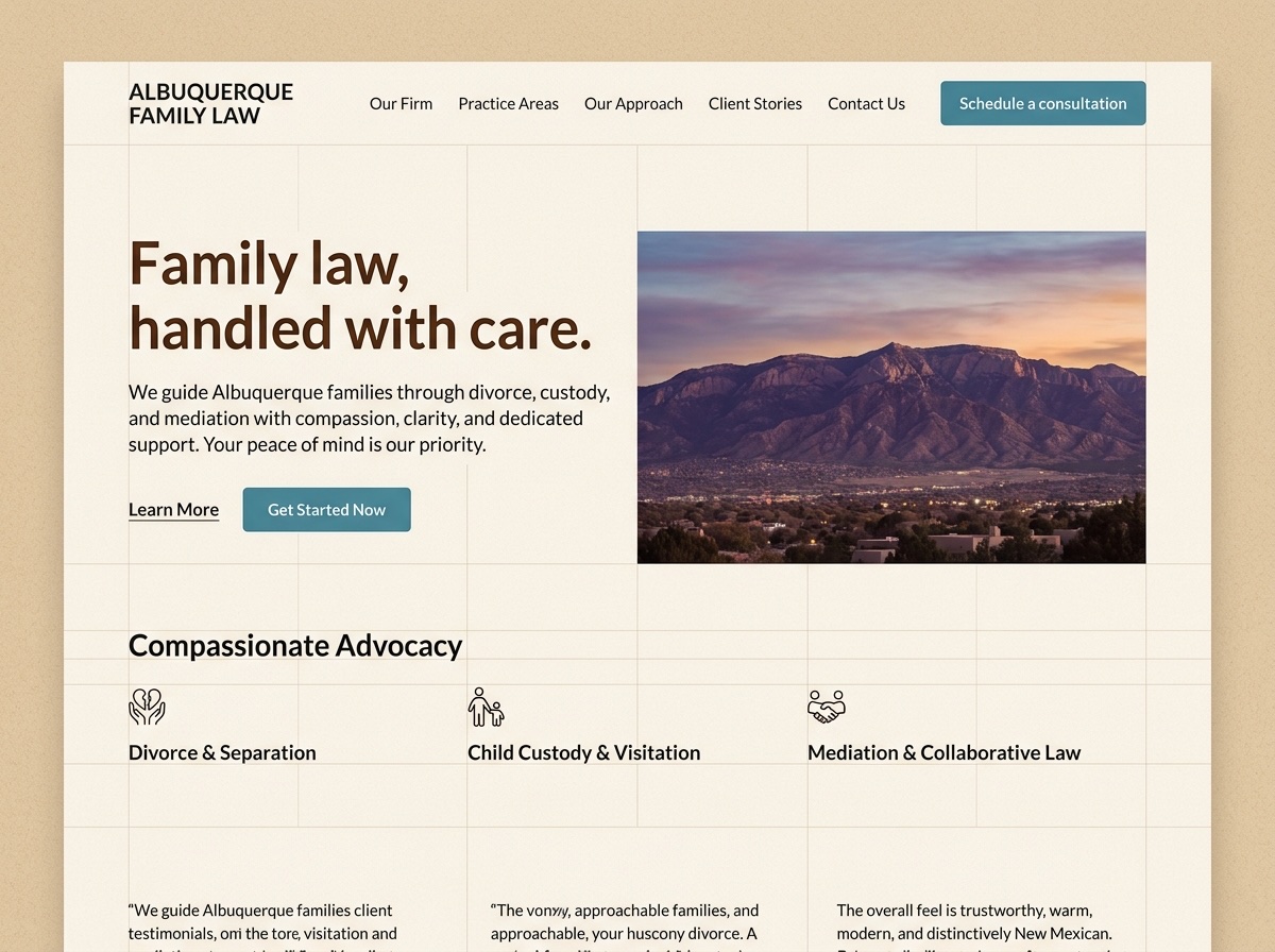 High Desert Modern — Law Firms website design