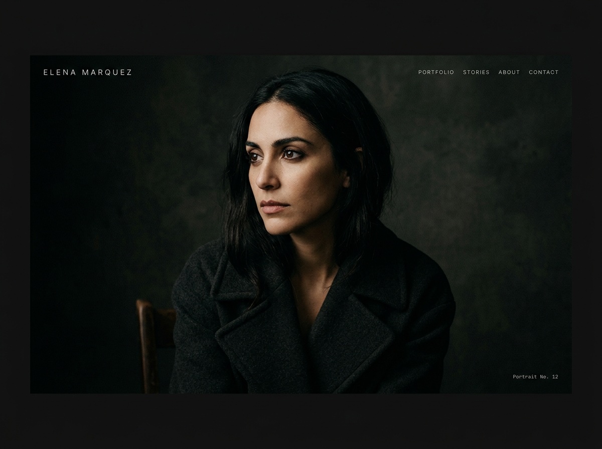 Full-Bleed Gallery — Photographers website design